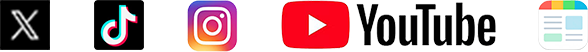 エックス、ティックトック、インスタ、YOUTUBE、